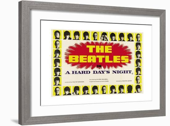 A Hard Day's Night, 1964-null-Framed Giclee Print