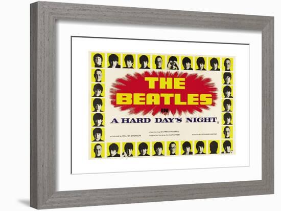 A Hard Day's Night, 1964-null-Framed Giclee Print