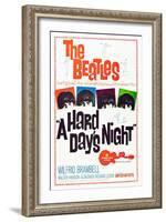 A Hard Day's Night, the Beatles, 1964-null-Framed Art Print