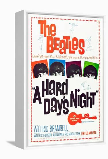 A Hard Day's Night, the Beatles, 1964-null-Framed Stretched Canvas