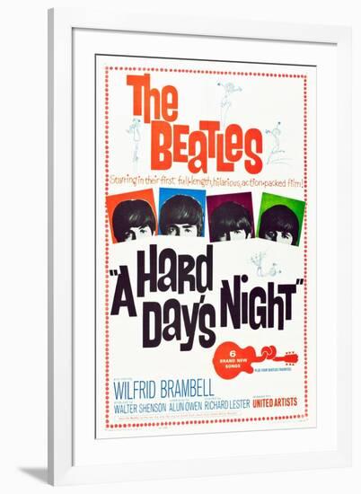 A Hard Day's Night, the Beatles, 1964--Framed Art Print