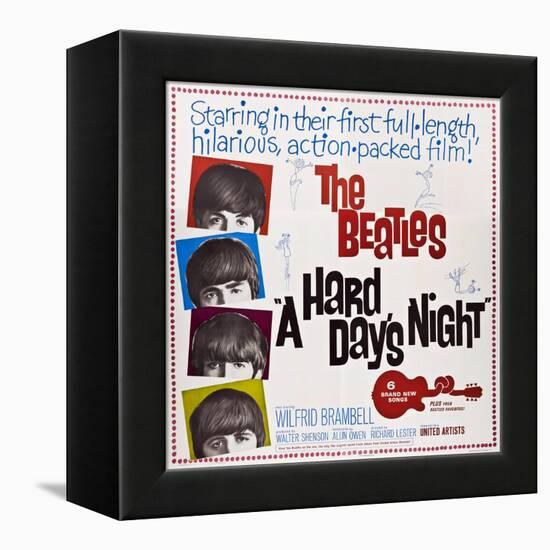 A Hard Day's Night, the Beatles, Paul Mccartney, John Lennon, George Harrison, Ringo Starr, 1964-null-Framed Stretched Canvas