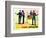 A Hard Days Night, Paul Mccartney, George Harrison, Ringo Starr, John Lennon, 1964-null-Framed Premium Giclee Print