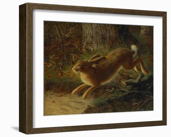 A Hare in a Landscape-Emma Mulvad-Framed Giclee Print