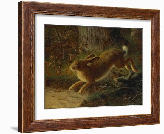 A Hare in a Landscape-Emma Mulvad-Framed Giclee Print