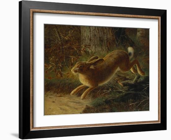 A Hare in a Landscape-Emma Mulvad-Framed Giclee Print