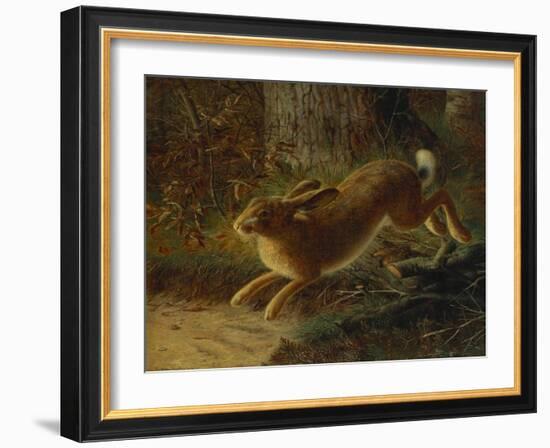 A Hare in a Landscape-Emma Mulvad-Framed Giclee Print