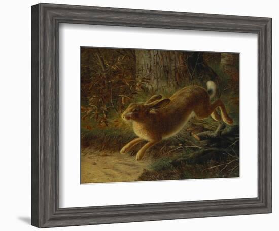 A Hare in a Landscape-Emma Mulvad-Framed Giclee Print