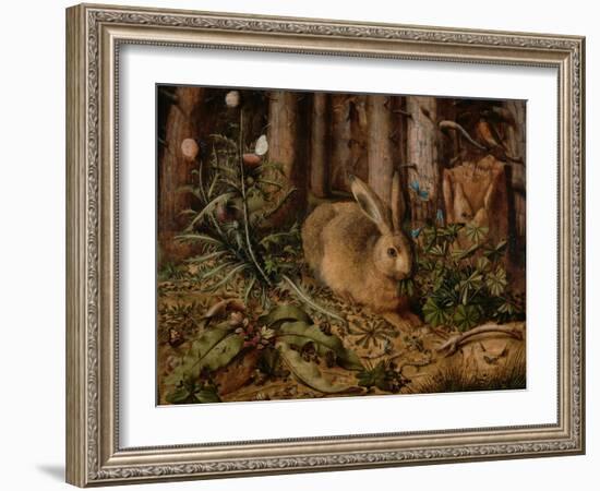 A Hare in the Forest, c. 1585-Hans Hoffmann-Framed Giclee Print