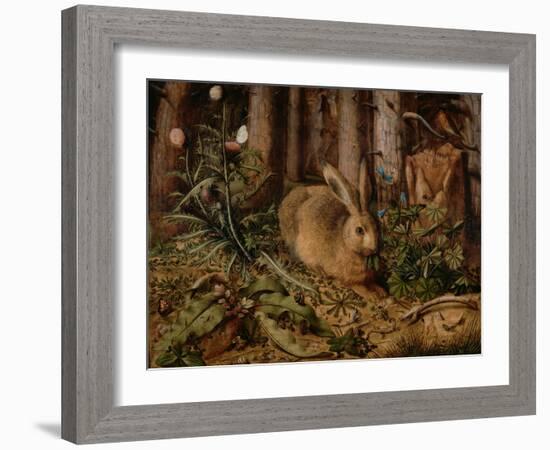 A Hare in the Forest, c. 1585-Hans Hoffmann-Framed Giclee Print