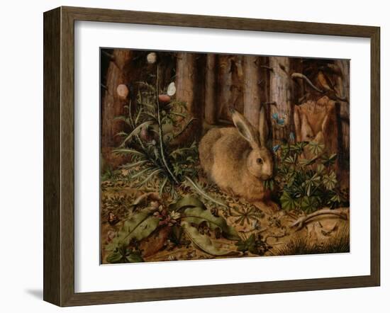 A Hare in the Forest, c. 1585-Hans Hoffmann-Framed Giclee Print