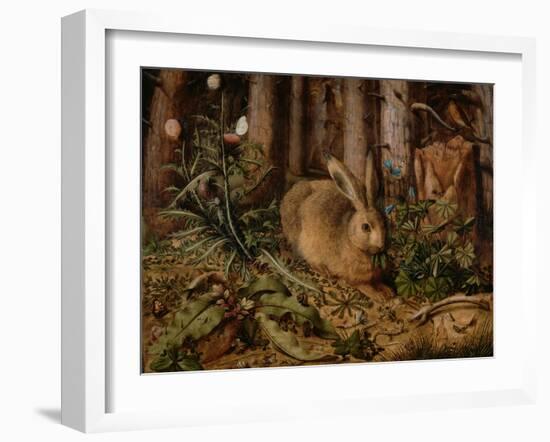 A Hare in the Forest, c. 1585-Hans Hoffmann-Framed Giclee Print