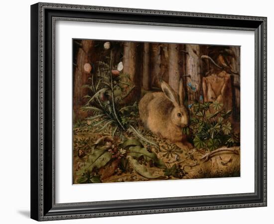 A Hare in the Forest, c. 1585-Hans Hoffmann-Framed Giclee Print