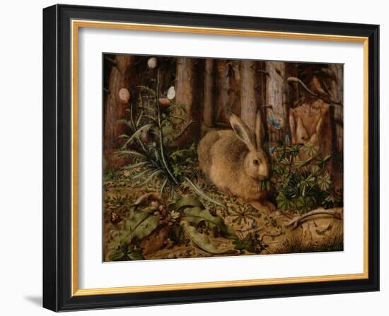 A Hare in the Forest, c. 1585-Hans Hoffmann-Framed Giclee Print