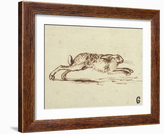 A Hare Running, with Ears Laid Back-James Seymour-Framed Giclee Print