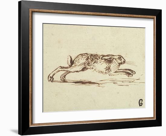 A Hare Running, with Ears Laid Back-James Seymour-Framed Giclee Print