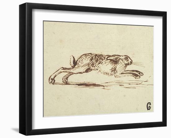 A Hare Running, with Ears Laid Back-James Seymour-Framed Giclee Print
