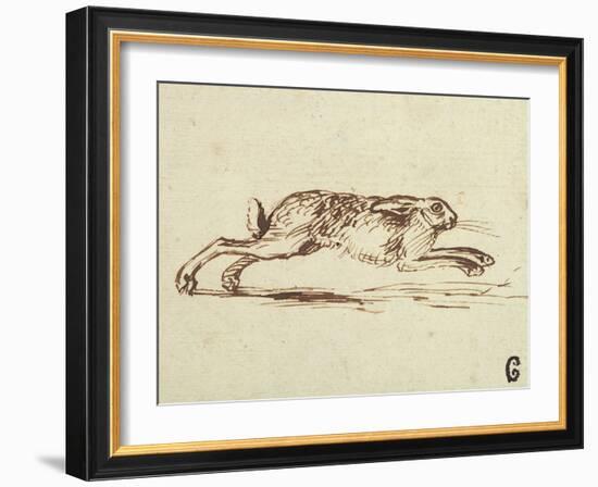 A Hare Running, with Ears Laid Back-James Seymour-Framed Giclee Print