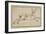 A Hare Running, with Ears Pricked (Pen and Ink on Paper)-James Seymour-Framed Giclee Print