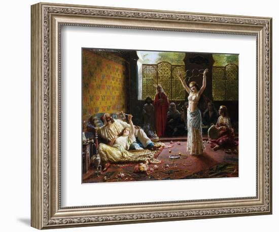 A Harem Scene-Giacomo Mantegazza-Framed Giclee Print