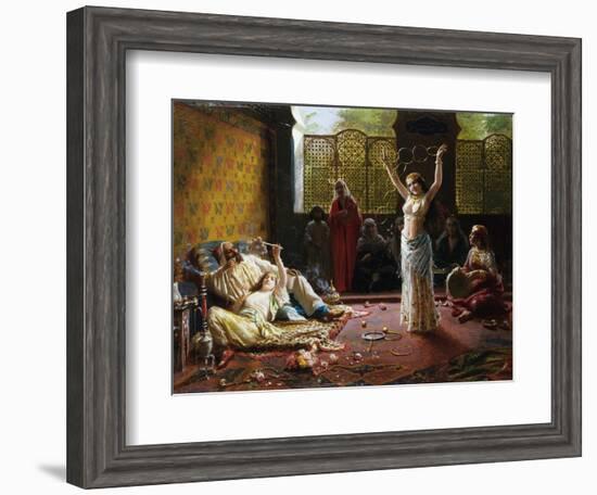 A Harem Scene-Giacomo Mantegazza-Framed Giclee Print