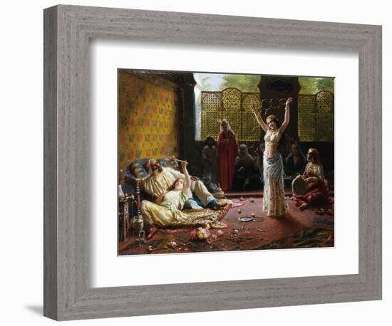 A Harem Scene-Giacomo Mantegazza-Framed Giclee Print