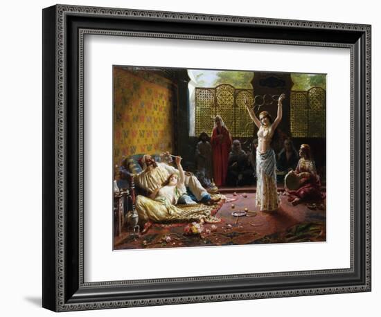 A Harem Scene-Giacomo Mantegazza-Framed Giclee Print