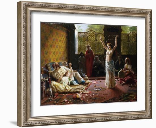 A Harem Scene-Giacomo Mantegazza-Framed Giclee Print