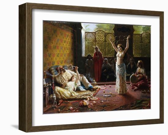 A Harem Scene-Giacomo Mantegazza-Framed Giclee Print