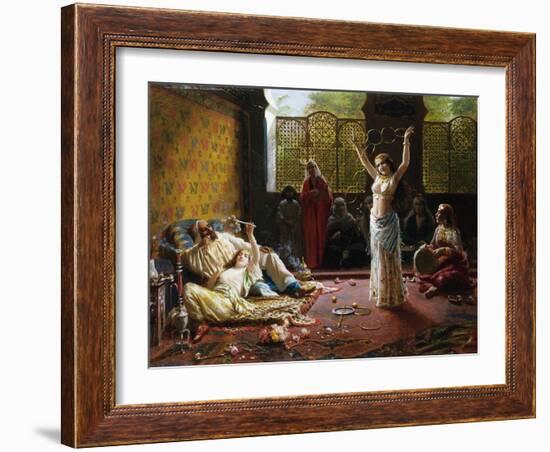 A Harem Scene-Giacomo Mantegazza-Framed Giclee Print