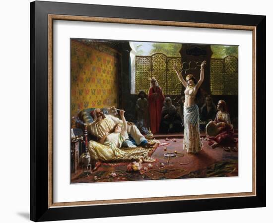 A Harem Scene-Giacomo Mantegazza-Framed Giclee Print