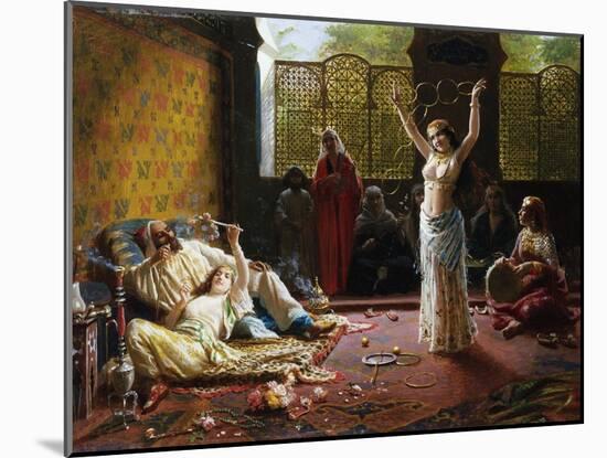 A Harem Scene-Giacomo Mantegazza-Mounted Giclee Print