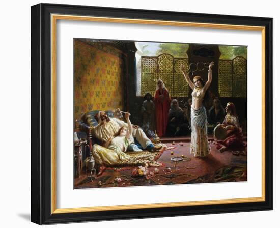 A Harem Scene-Giacomo Mantegazza-Framed Giclee Print