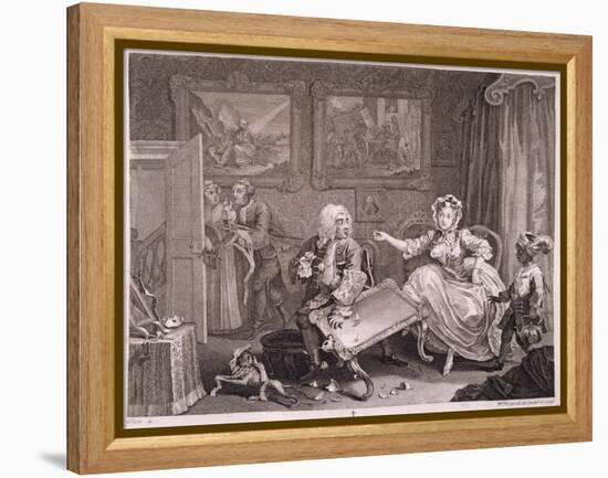 A Harlot's Progress, Plate Ii, from 'The Original and Genuine Works of William Hogarth'-William Hogarth-Framed Premier Image Canvas