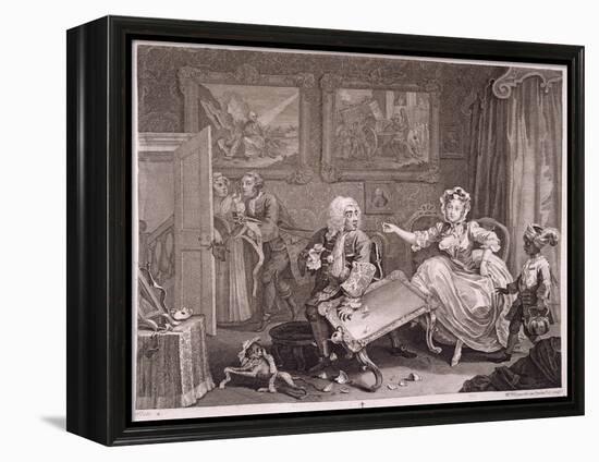 A Harlot's Progress, Plate Ii, from 'The Original and Genuine Works of William Hogarth'-William Hogarth-Framed Premier Image Canvas