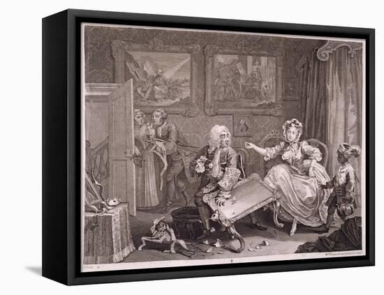 A Harlot's Progress, Plate Ii, from 'The Original and Genuine Works of William Hogarth'-William Hogarth-Framed Premier Image Canvas