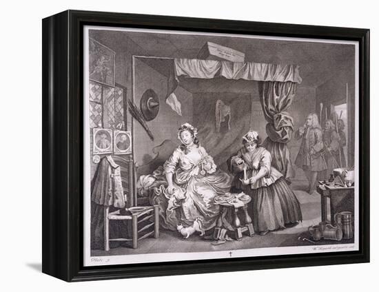 A Harlot's Progress, Plate Iii, from 'The Original and Genuine Works of William Hogarth'-William Hogarth-Framed Premier Image Canvas