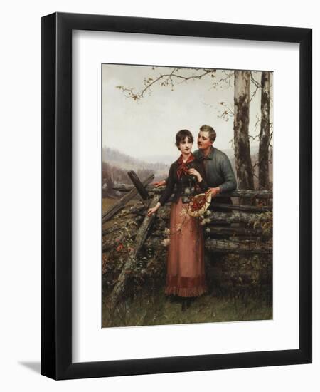 A Hatful of Bittersweet, 1877-Jennie Augusta Brownscombe-Framed Giclee Print