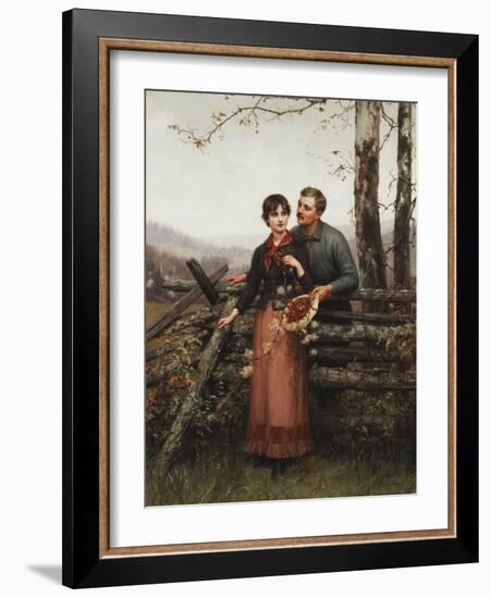 A Hatful of Bittersweet, 1877-Jennie Augusta Brownscombe-Framed Giclee Print