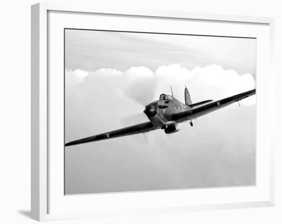 A Hawker Hurricane Aircraft in Flight-Stocktrek Images-Framed Photographic Print