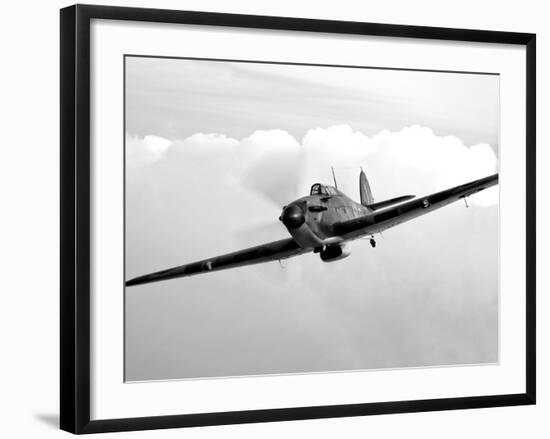 A Hawker Hurricane Aircraft in Flight-Stocktrek Images-Framed Photographic Print