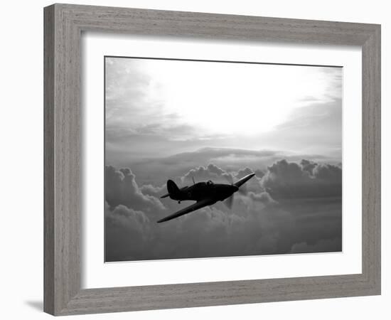 A Hawker Hurricane Aircraft in Flight-Stocktrek Images-Framed Photographic Print