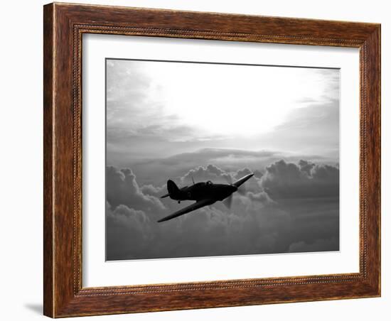 A Hawker Hurricane Aircraft in Flight-Stocktrek Images-Framed Photographic Print