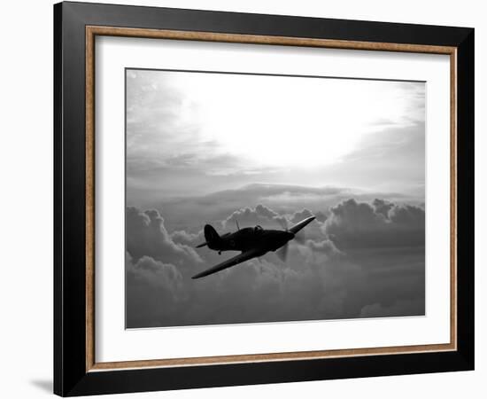 A Hawker Hurricane Aircraft in Flight-Stocktrek Images-Framed Photographic Print