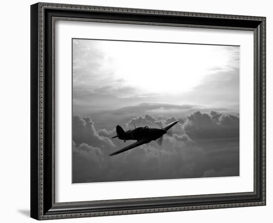 A Hawker Hurricane Aircraft in Flight-Stocktrek Images-Framed Photographic Print