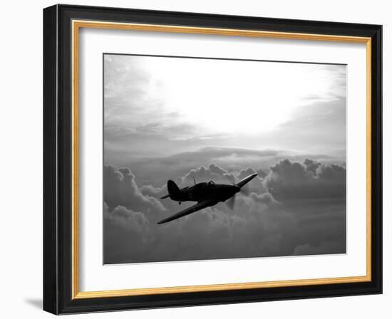 A Hawker Hurricane Aircraft in Flight-Stocktrek Images-Framed Photographic Print