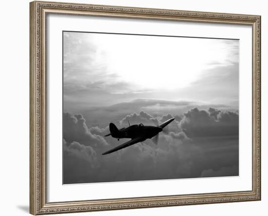 A Hawker Hurricane Aircraft in Flight-Stocktrek Images-Framed Photographic Print