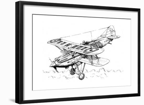 A Hawker Nimrod Aeroplane, C1930S-James Hay Stevens-Framed Giclee Print