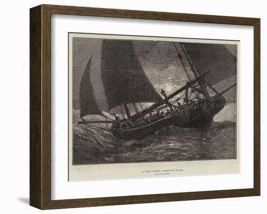 A Hazy Night, Yarmouth Roads-George Henry Andrews-Framed Giclee Print