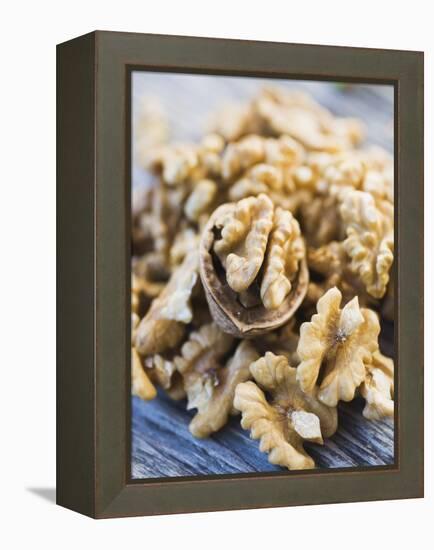 A Heap of Shelled Walnuts-null-Framed Premier Image Canvas